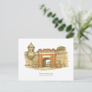Puerta de San Juan – Old City Gate Postcard