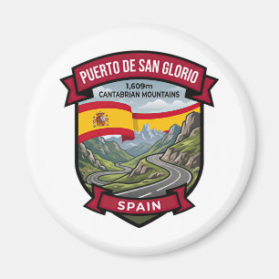 Puerto de San Glorio Cantabria Scenic Route Magnet