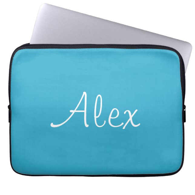 Puerto Madero Alluring Aqua Laptop Sleeve (Front)