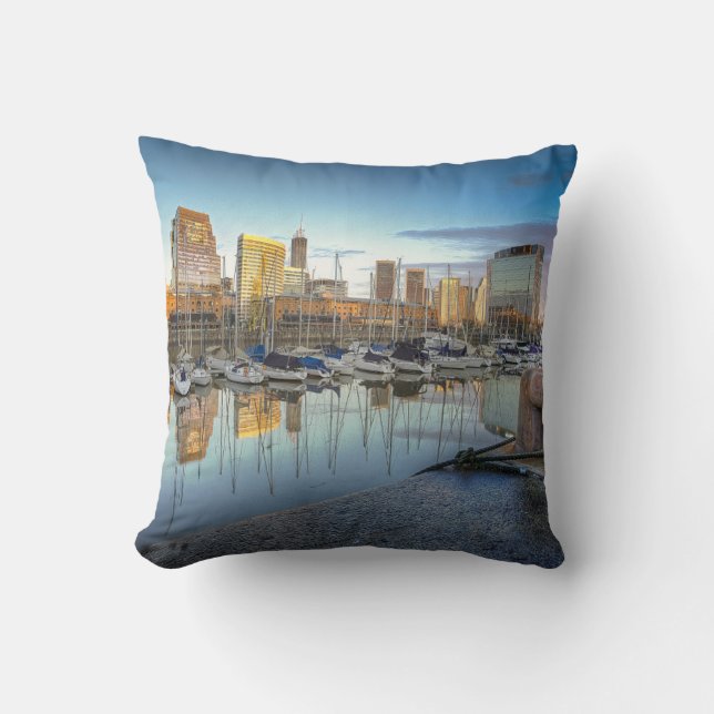 Puerto Madero Throw Pillow (Front)