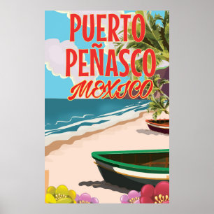 Puerto Peñasco Beach Mexique affiche de voyage