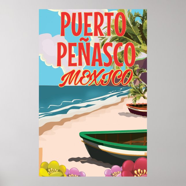 Puerto Peñasco Beach Mexique affiche de voyage (Devant)