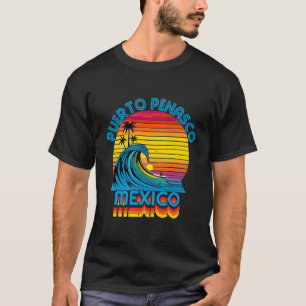 Puerto Penasco Mexico Retro Throwback Surf & Beach T-Shirt