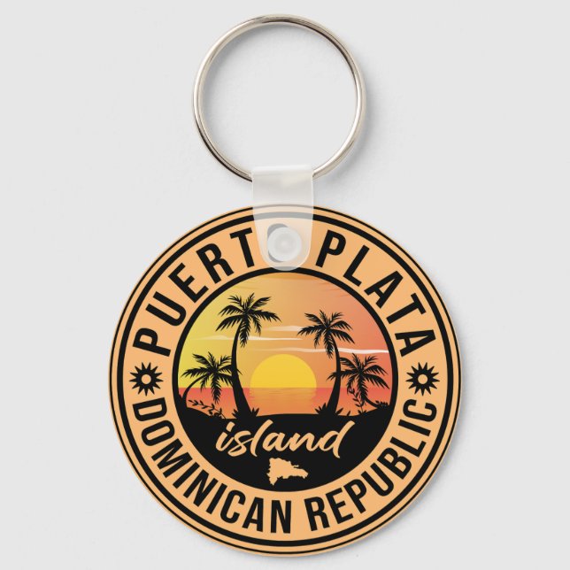 Puerto Plata Dominican republic Keychain (Front)