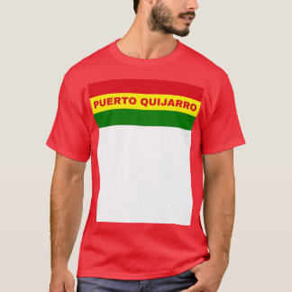 Puerto Quijarro City in Bolivian Flag Colours T-Shirt