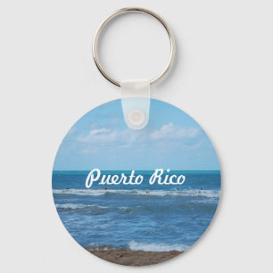 Puerto Rican Beach Keychain