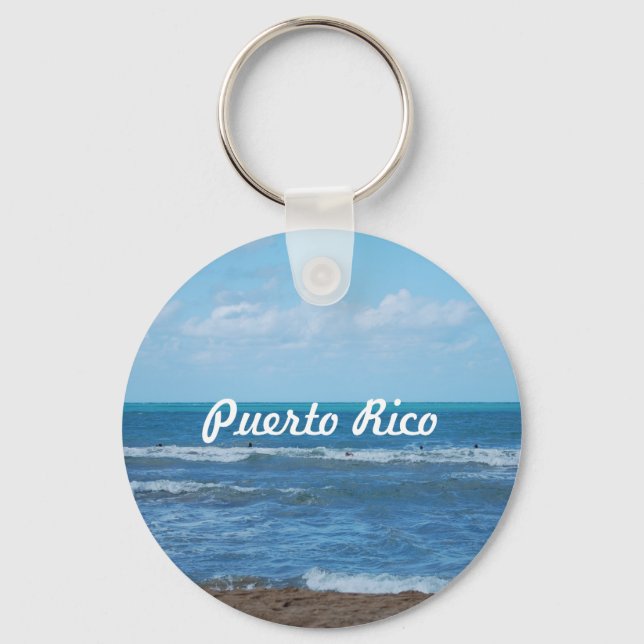 Puerto Rican Beach Keychain (Front)