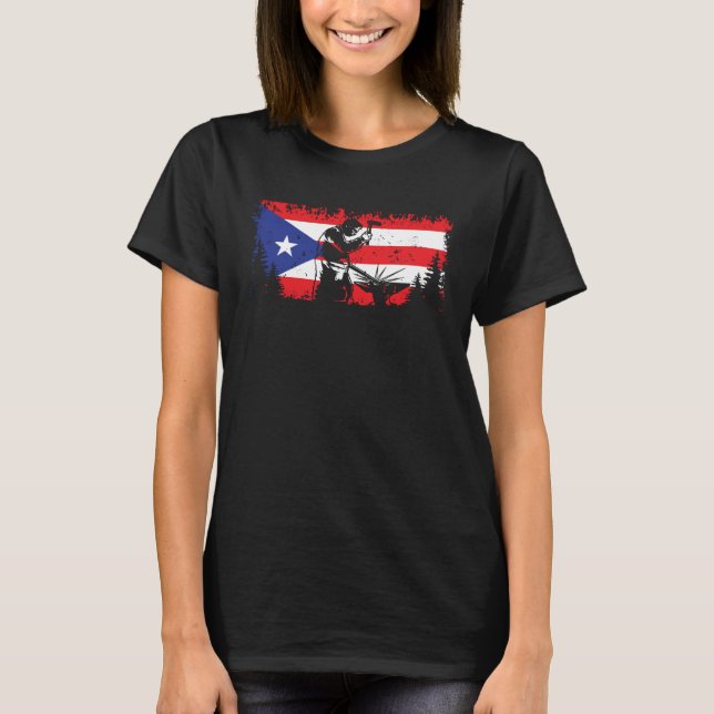Puerto Rican Blacksmith Unique Blacksmithing Smith T-Shirt (Front)