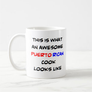 puerto rican cook, awesome coffee mug