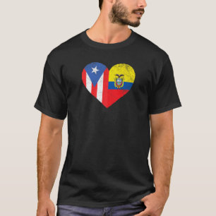 Puerto Rican Ecuadorian Flag Puerto Rico Ecuador H T-Shirt