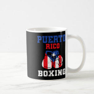 Puerto Rican Flag Boxing Gloves Rico Pride Boxing Coffee Mug