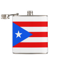 Puerto Rican flag Flask