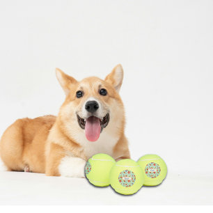 Puerto Rican Flag Flor de Maga Tennis Balls
