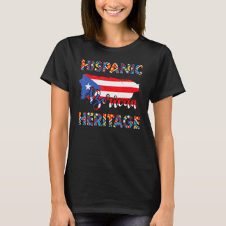 Puerto Rican Flag Hispanic Heritage Boricua Puerto T-Shirt