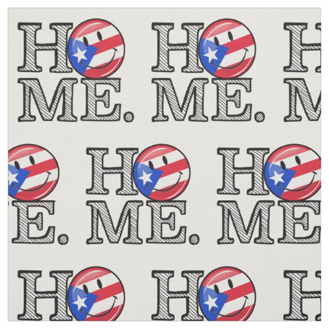 Puerto Rican Flag House Warmer Fabric (Swatch)