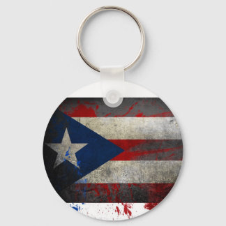 Puerto Rican Flag Keychain