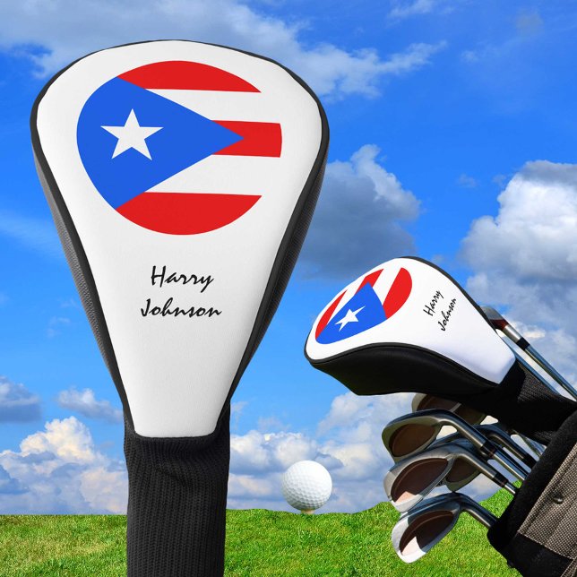 Puerto Rican Flag & Monogrammed Golf Clubs Covers (Creator Uploaded)