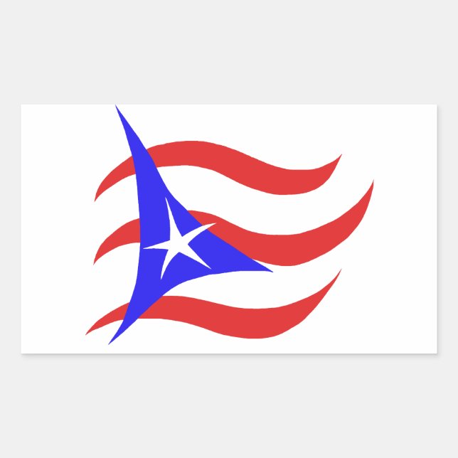 Puerto Rican Flag Sticker (Front)