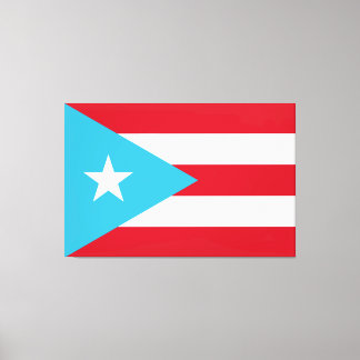 Puerto Rican Flag Stretched Canvas Print