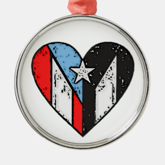 Puerto Rican Flags  Metal Ornament