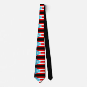 Puerto Rican Flags   Neck Tie