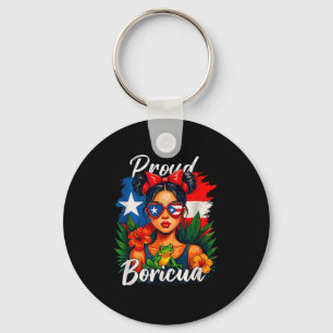 Puerto Rican Girls Boricua Puerto Rico Heritage Me Keychain