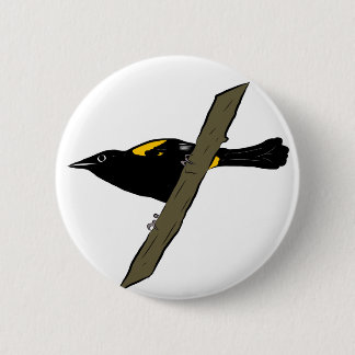 Puerto Rican Oriole 2 Inch Round Button