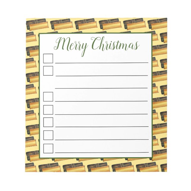 Puerto Rican Pasteles Savory Banana Leaf Cakes Notepad (Front)