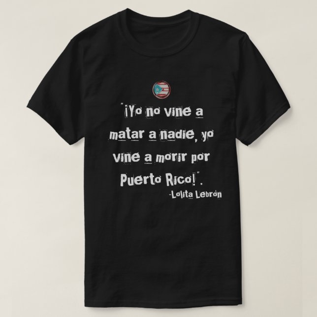 Puerto Rican Phrases T-Shirt (Design devant)