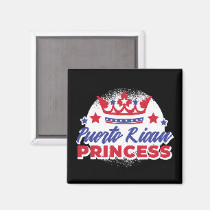 Puerto Rican Princess Cute Boricua Girl Pride Magnet