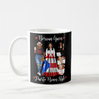 Puerto Rican Style Boricua Queen Moms Puerto Rico Coffee Mug