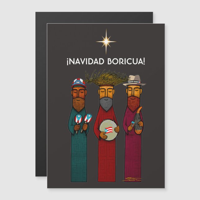 Puerto Rican Three Kings with Musical Parranda (Front/Back)