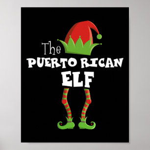 Puerto Rican Xmas Pajama Poster