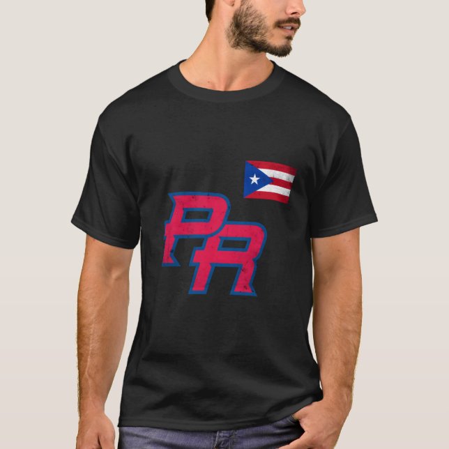 Puerto Rico 2023 Baseball Flag Pride Red Boricua P T-Shirt (Front)