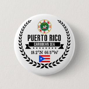 Puerto Rico 2 Inch Round Button