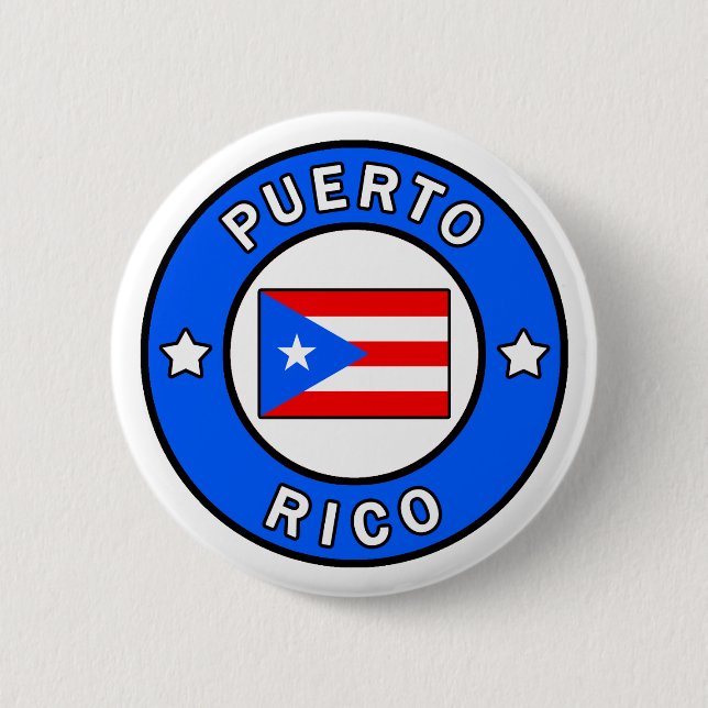 Puerto Rico 2 Inch Round Button (Front)