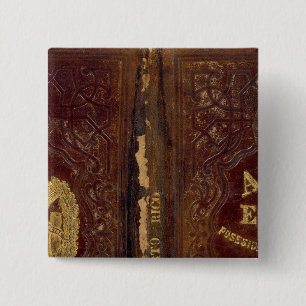 Puerto Rico 2 Inch Square Button