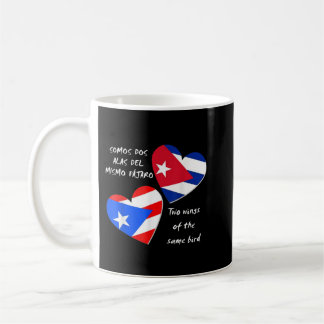 Puerto Rico and Cuba Heart, Two wings of the same Coffee Mug