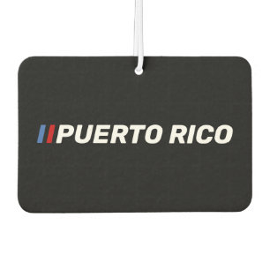 Puerto Rico Black Boricua Red & Blue Accent Air Freshener