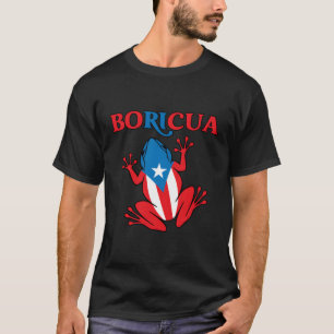 Puerto Rico Boricua Pride Coqui Flag T-Shirt