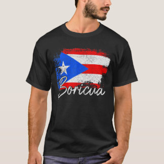 Puerto Rico Boricua Puerto Rican Flag Pride T-Shirt