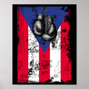Puerto Rico Boxing Poster