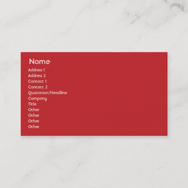 Puerto Rico - Business Business Card (Front)