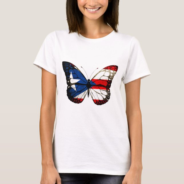 Puerto Rico Butterfly T-Shirt (Front)