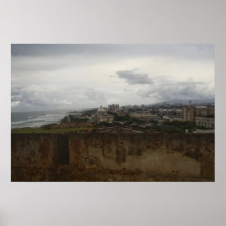 Puerto Rico by the Sea Poster
