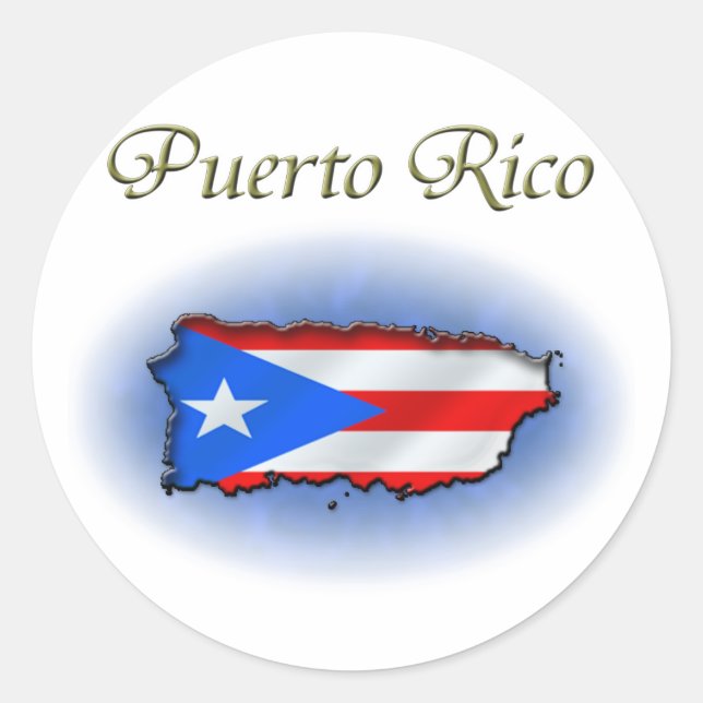 Puerto Rico Classic Round Sticker (Front)