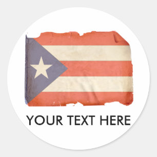 PUERTO RICO CLASSIC ROUND STICKER
