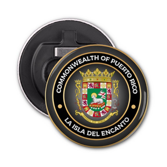 Puerto Rico Coat of Arms Bottle Opener (Front)