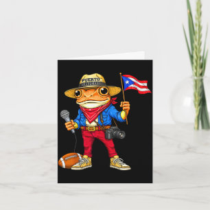Puerto rico coqui frog street music footballPuerto Card