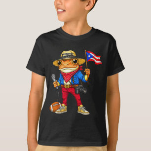 Puerto rico coqui frog street music footballPuerto T-Shirt